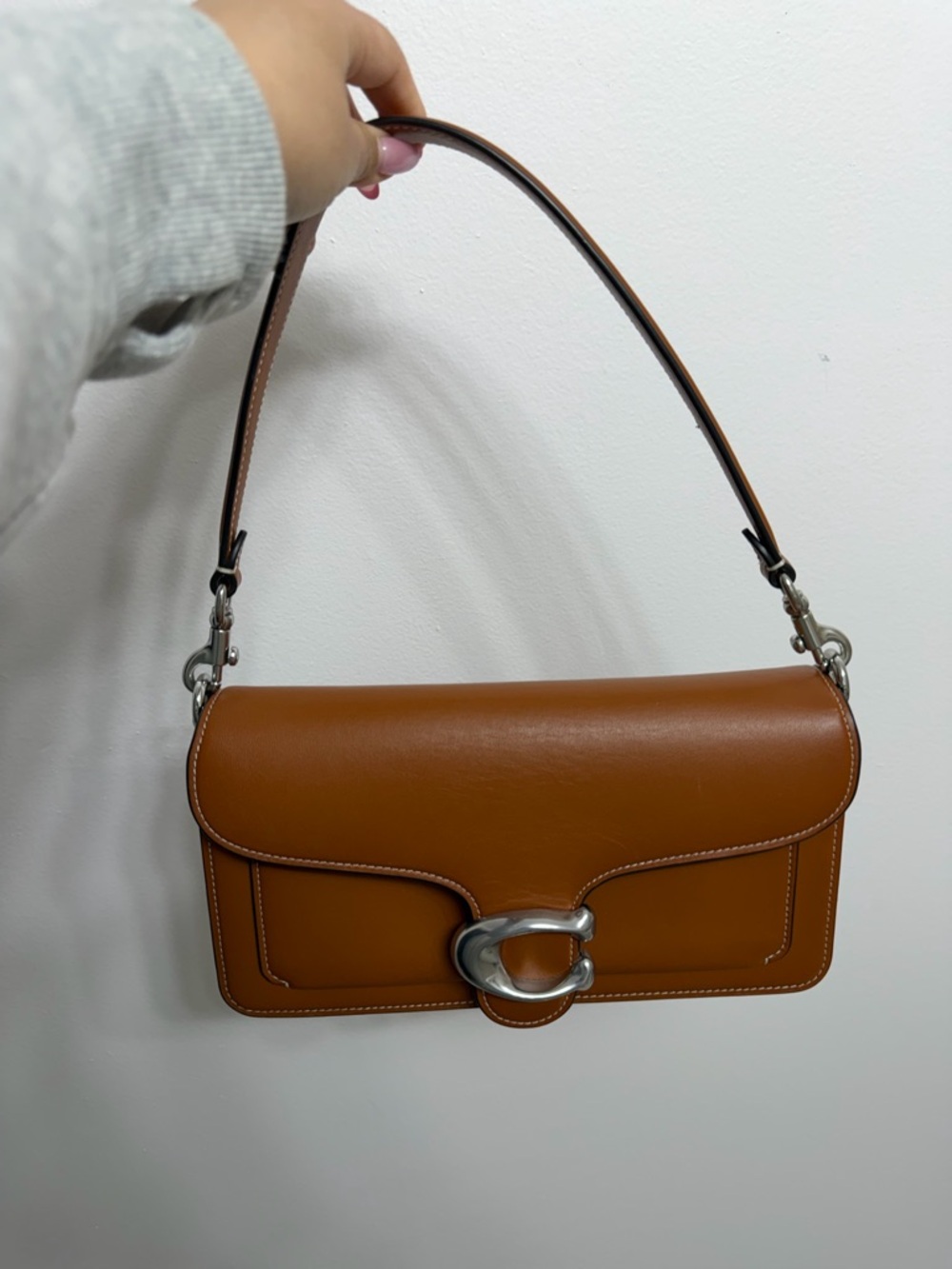 Coach Tabby 26 Burnished Amber Smooth Leather Silver Hardware